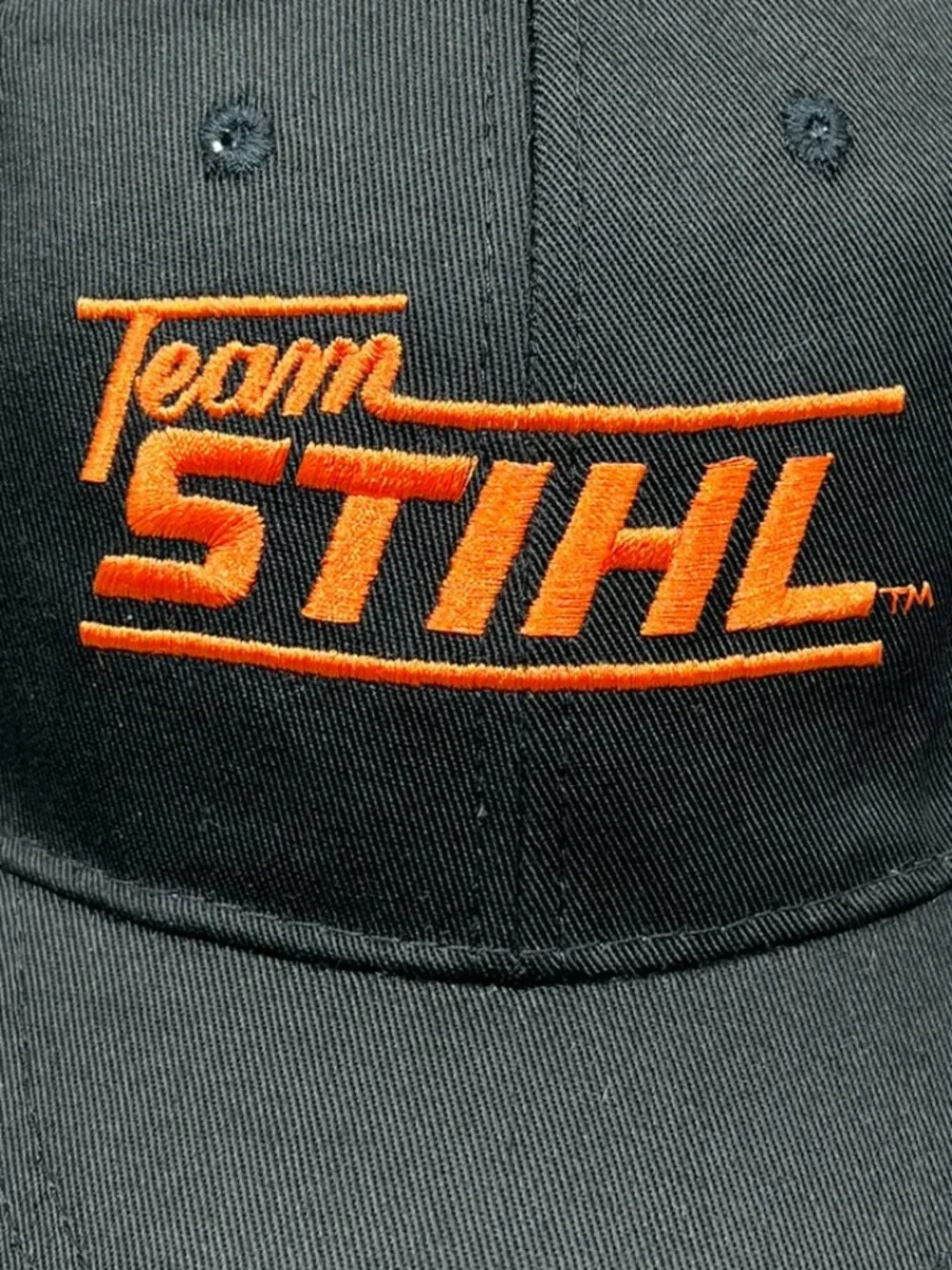 Team Stihl Outfitters Strapback Hat Black Chainsaw Equipment Adjustable Mens Cap